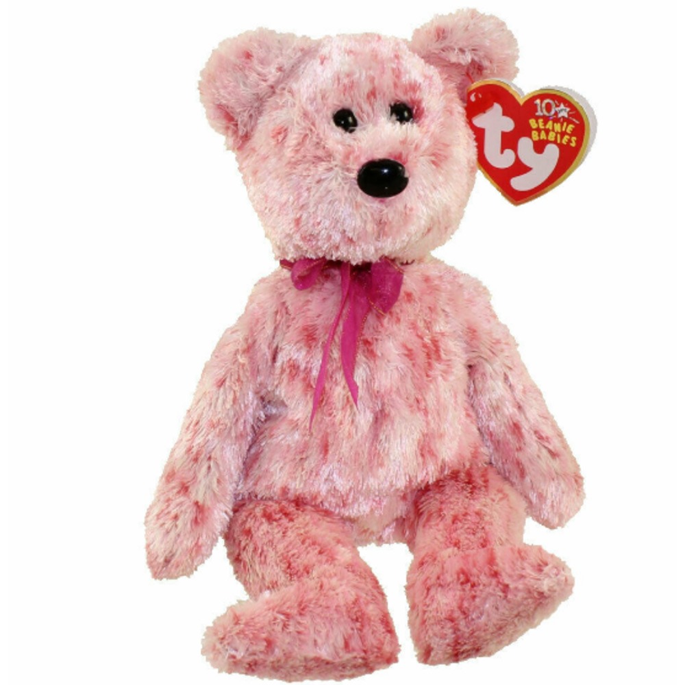 TY Beanie Baby - SMITTEN the Pink Bear